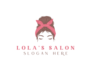 Woman Hair Beauty Salon logo design