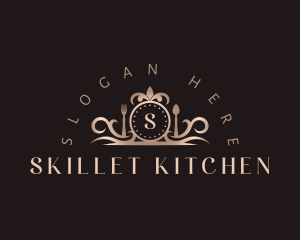 Elegant Spoon Fork Utensils logo design