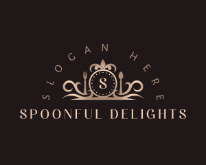 Elegant Spoon Fork Utensils logo design