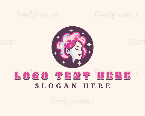 Cotton Candy Lady Logo