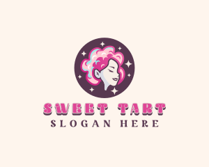 Cotton Candy Lady logo design