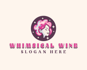 Cotton Candy Lady logo design