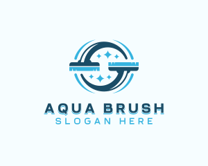 Cleaning Brush Housekeeping logo design