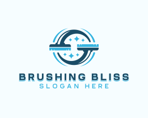 Cleaning Brush Housekeeping logo design