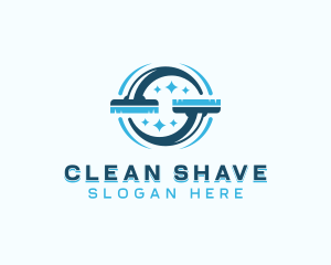 Cleaning Brush Housekeeping logo design