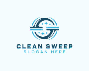 Cleaning Brush Housekeeping logo design