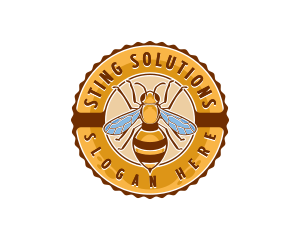 Bee Insect Apiary logo design