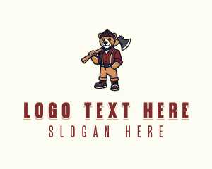 Bear Axe Lumberjack logo