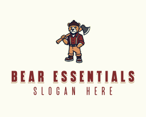 Bear Axe Lumberjack logo