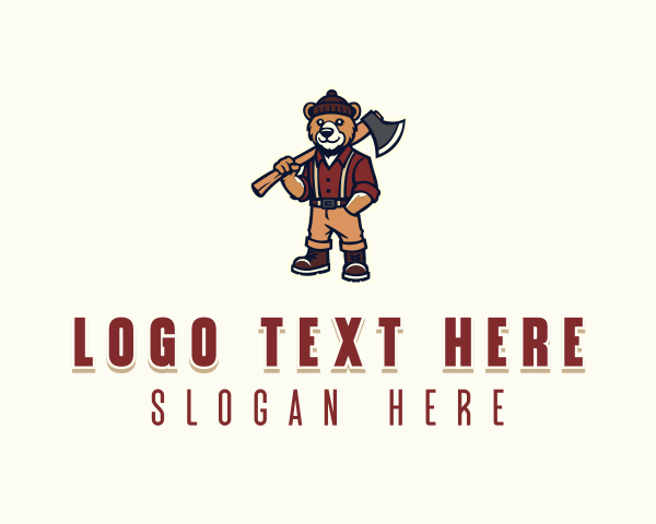 Lumberjack logo example 1