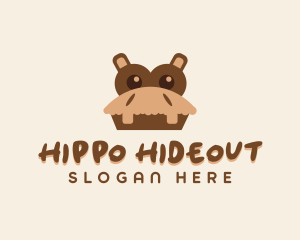 Hippo Dessert Cafe  logo design