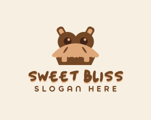 Hippo Dessert Cafe  logo design