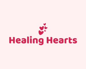 Pink Cute Heart logo design