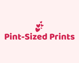 Pink Cute Heart logo