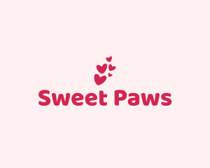 Pink Cute Heart logo design