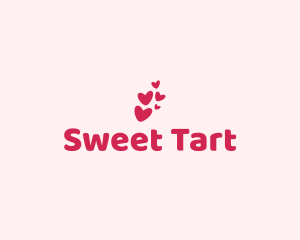 Pink Cute Heart logo design