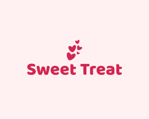 Pink Cute Heart logo design