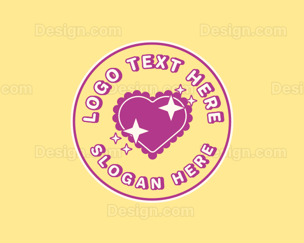 Heart Pillow Sparkle Logo