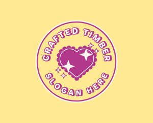 Heart Pillow Sparkle logo design