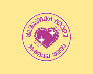 Heart Pillow Sparkle logo design