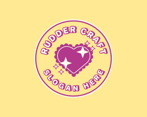 Heart Pillow Sparkle logo design