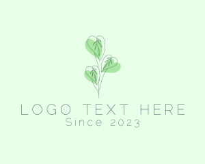 Leaf Plant Outline logo