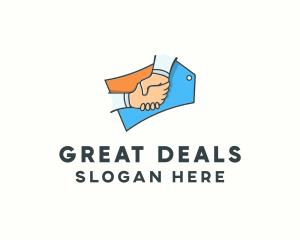 Sales Partnership Partner Deal logo design