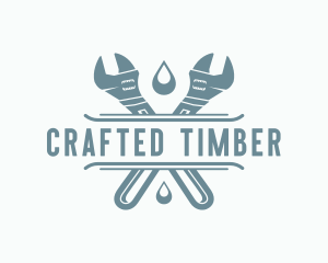 Wrench Plumbing Repair  logo design