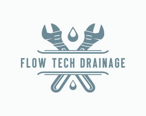 Wrench Plumbing Repair  logo design