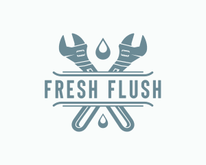 Wrench Plumbing Repair  logo design