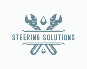 Wrench Plumbing Repair  logo design