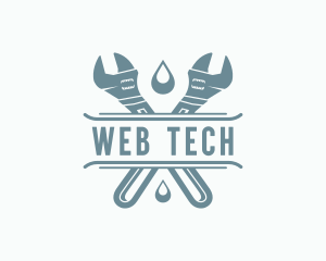 Wrench Plumbing Repair  logo design