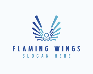 Holistic Angel Wings  logo design