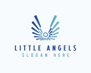 Holistic Angel Wings  logo design