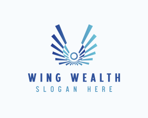 Holistic Angel Wings  logo design