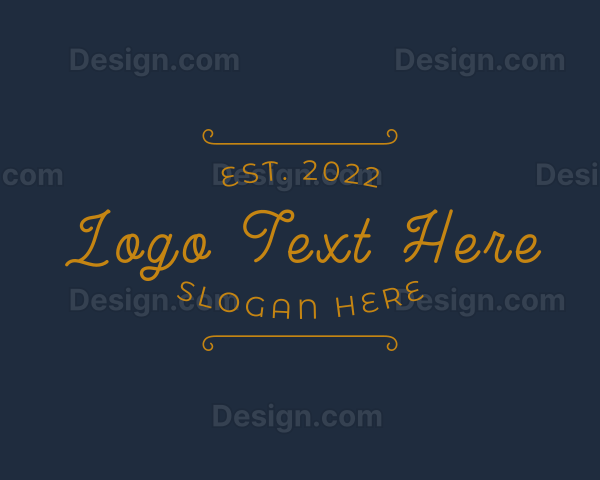 Elegant Cursive Business Logo