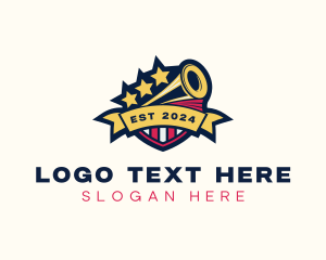 Cheerleading Megaphone Squad logo