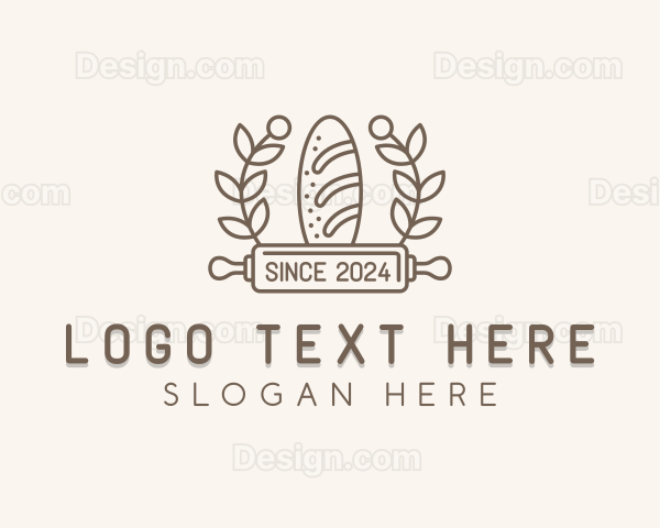 Baguette Bread Baker Logo