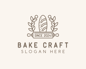 Baguette Bread Baker logo design