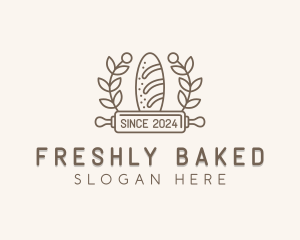 Baguette Bread Baker logo design