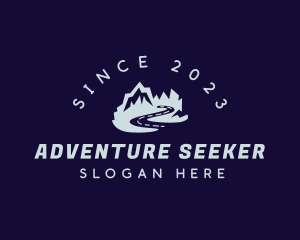 Trekking Mountain Adventure logo design