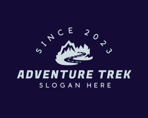 Trekking Mountain Adventure logo design