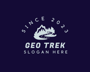 Trekking Mountain Adventure logo design