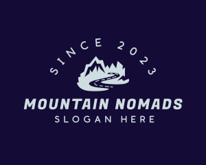 Trekking Mountain Adventure logo design