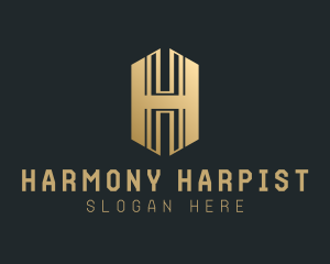 Luxury Business Letter H logo design