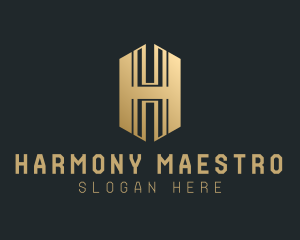 Luxury Business Letter H logo design