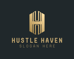 Luxury Business Letter H logo design