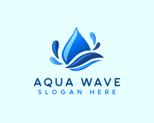 Water Droplet Splash logo design