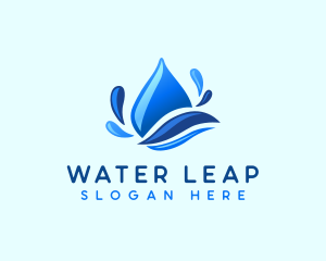 Water Droplet Splash logo design