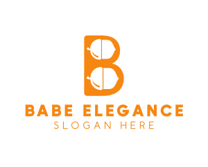 Orange Acorn B logo design